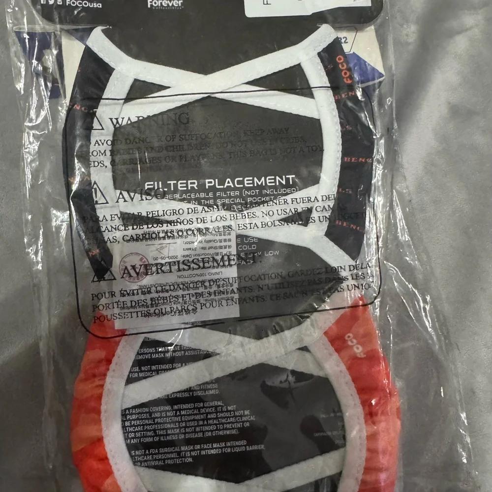 NFL Team Face Masks - Black and Orange